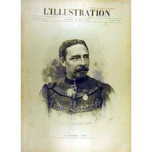  1893 Portrait General Dodds Military French Print