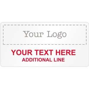   Label With Logo, 1 x 2 AlumiGuard Metal Tag (Gloss)