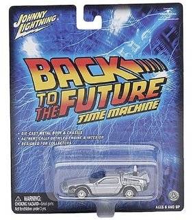 Johnny Lightning 164 Scale Back to the Future Time Machine Die Cast 