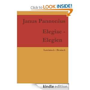 Elegiae   Elegien (German Edition) Josef Faber, Janus Pannonius 