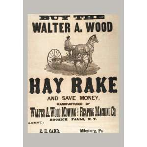  Buy the Walter A. Wood Hay Rake 12x18 Giclee on canvas 