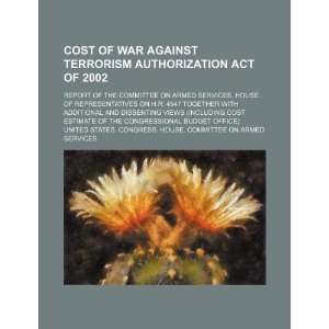  Cost of War against Terrorism Authorization Act of 2002 