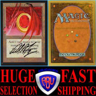 Mox Ruby   Collectors Edition Int. ARTIST ALTERED SIGNED ID# 5325 MTG 