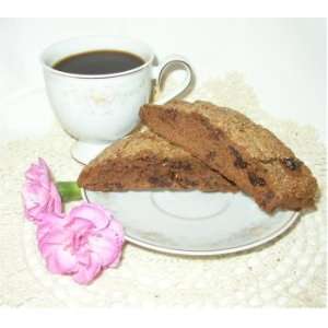 pieces Unfrosted CHOCOLATE CHERRY ALMOND Biscotti
