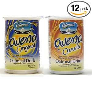Alpina Cinnamon and Original Oatmeal Drink (12 Pack) (6+6)  
