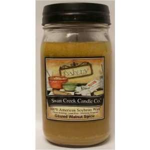  Swan Creek Candle, Glazed Walnut and Spice 24 Oz