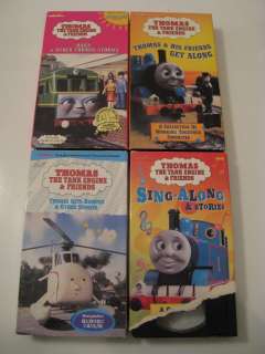 THOMAS THE TANK ENGINE & FRIENDS 4 Vhs Video LOT Sing Along, Daisy 