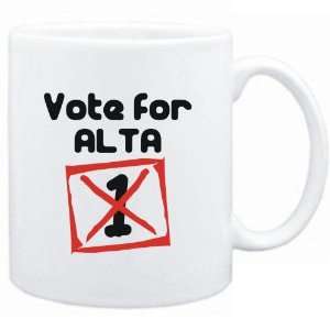  Mug White  Vote for Alta  Female Names Sports 