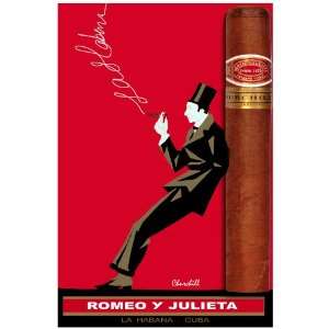 11x 14 Poster. Romeo y Julieta, Cuban Cigar poster. Deccor with 