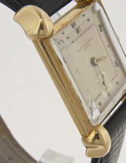 Vacheron Constantin Vintage 18k Yellow Gold Square Manual Wind Watch 