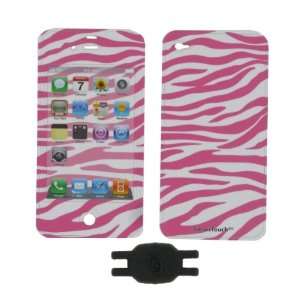  & Pink Zebra Design Smart Touch Shield Decal Sticker and Wallpaper 