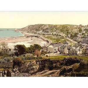  Vintage Travel Poster   General view Mumbles Wales 24 X 18 