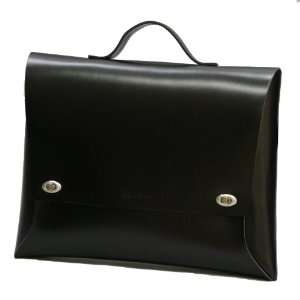  Hideo Wakamatsu Rozan Leather Briefcase B4 Black Office 