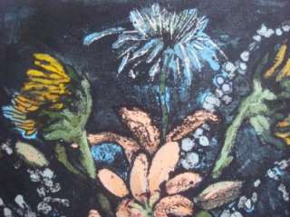   Texas Artist Original Floral Art Painting Floral Mixed Media  