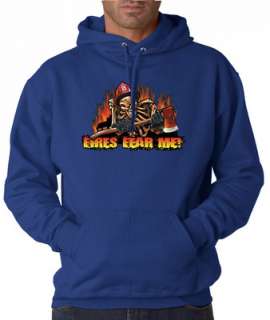 Fires Fear Me Firefighter Valor 50/50 Pullover Hoodie  