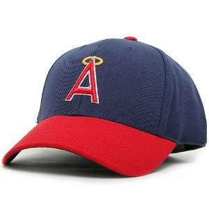 California Angels 1972 92 Cooperstown Fitted Cap   Navy/Scarlet 7 1/4