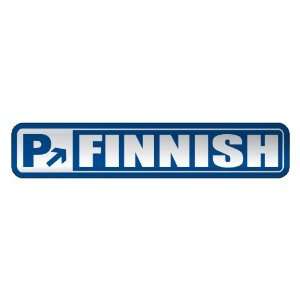   PARKING FINNISH  STREET SIGN FINLAND