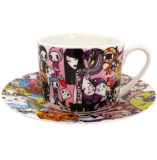 Set of 4 Tokidoki Tea Party Limited Edition Cups & Saucers Only 250 