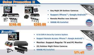 Sistema al aire libre de la cámara de seguridad DVR CCTV de ZMODO 8 