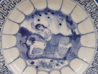 Very Rare Chinese Porcelain Dish Acupuncturist Kangxi 18th C.  