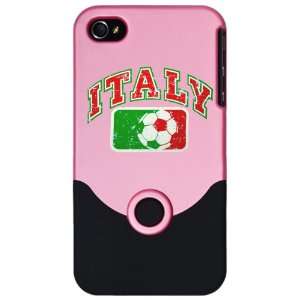   Case Pink Italy Italian Soccer Grunge   Italian Flag 