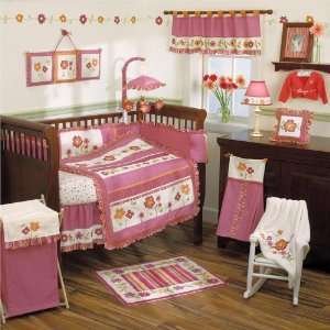  Raspberry Petals Nursery Collection Fitted Crib Sheet baby 