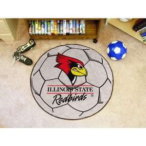 BSS   Illinois State Redbirds NCAA Soccer Ball Round Floor Mat (29)