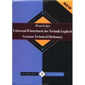  Routledge German Technical Dictionary Universal Worterbuch 