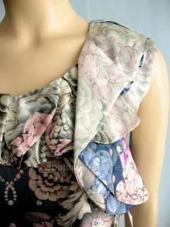 Leifsdottir Pearl Reflection Silk Dress Floral 8 $358 NWT  