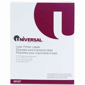  Universal 80107   Laser Printer Permanent Labels, 2 x 4 