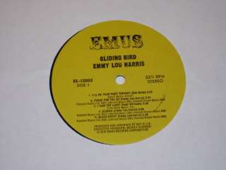 Emmy Lou Emmylou Harris LP Gliding Bird Emus ES 12052  