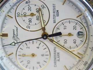 ss JACQUES PREVARD Mens Chronograph ALARM Watch* MINT  
