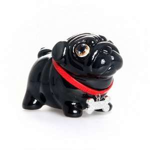  Black Decorated Pug Bank Baby