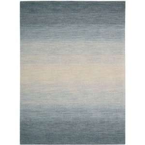   Light Blue Contemporary Rug Size 36 x 56 Rectangle Furniture