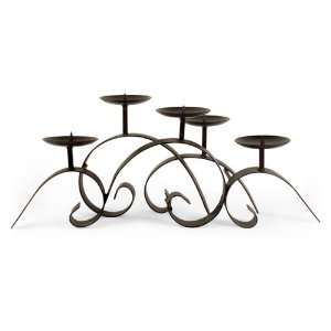   25 Winding Wrought Iron Scroll Table Candle Holder