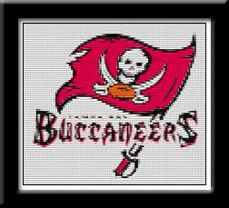 TAMPA BAY BUCCANEERS   Cross Stitch Patterns/Kits  