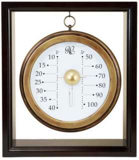 New 17 Hanging Galileo Thermometer Cherry Finish Frame  