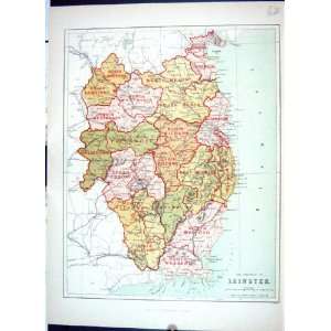  Hughes Keane Antique Map Ireland Leinster Meath Kildare 