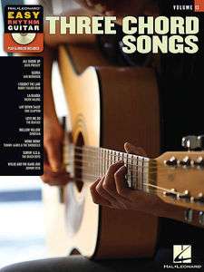 Three Chord Songs   Easy Rhythm Guitar Vol 13 Book & CD  
