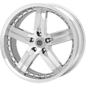 American Racing Rouge 20x8.5 Chrome Wheel / Rim 5x4.75 with a 35mm 