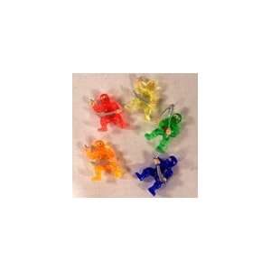  Mini Rubber Ninja Warriors   Assorted Colors & Styles   (1 