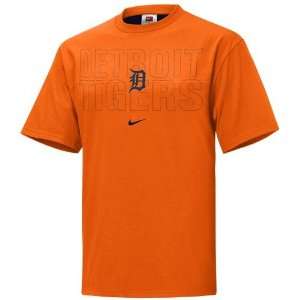   Nike Detroit Tigers Orange Americana Tackle T shirt