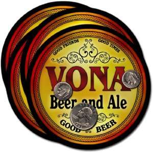  Vona , CO Beer & Ale Coasters   4pk 