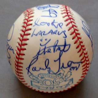 2008 Celebrity Softball Game Team Signed Baseball By 11  