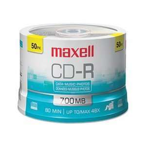  MAX648250 Maxell® DISC,CDR,700MB,SPDNL,50PK Electronics