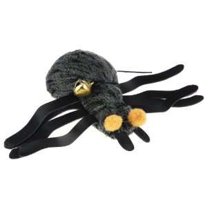 Knight Pet Spider Toy with Catnip, 5 1/2 Inch, Dark Grey 