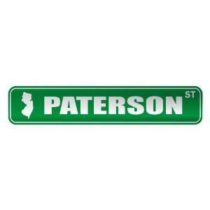   PATERSON ST  STREET SIGN USA CITY NEW JERSEY