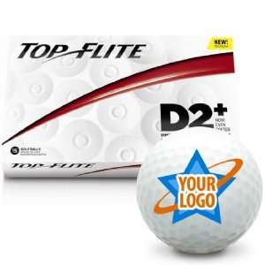  Top Flite D2+ Distance Logo Golf Ball