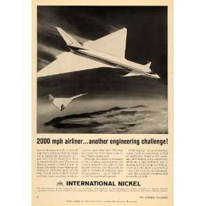   Ad International Nickel Co Inc INCO Aircraft Delta   Original Print Ad