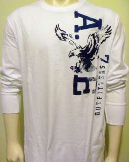 American Eagle Outfitters AE Men Signature Graphic Long Sleeve T Shirt 